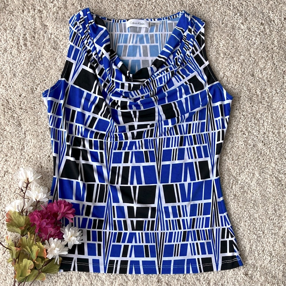 Calvin Klein | Geometric Sleeveless Top